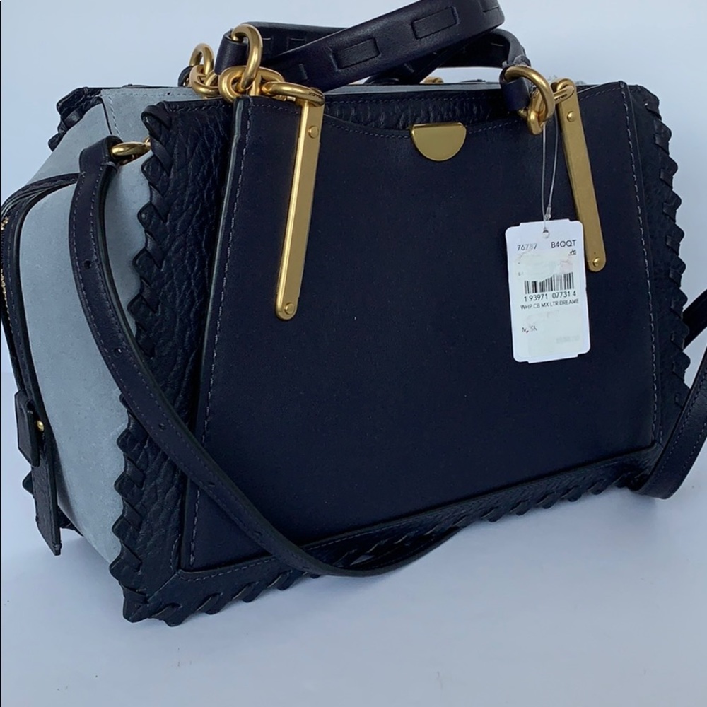 Coach 76787 Whipstitch colorblock leather ink - Picture 6 of 8